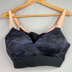 SPANX Black and Blue Camo Sports Bra